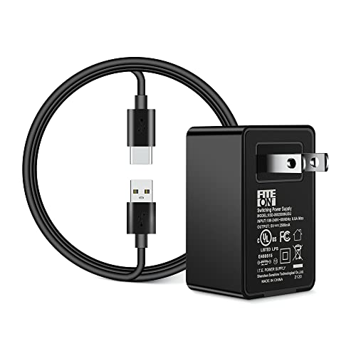 5V Type C Power Cord Adapter Replacement for HattyRoom Electric Spin Scrubber; AIRSEE Electric Spin Scrubber; LABIGO Electric Spin Scrubber Brush Rechargeable Cleaning Brush Battery Charger