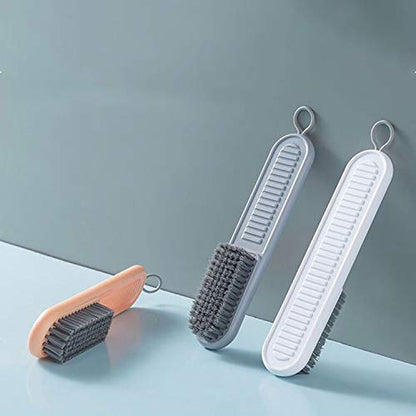 Cleaning Brush Soft Bristle Brush Laundry Scrub Brush Clothes Underwear Shoes Scrubbing Brush, Easy to Grip Household Cleaning Brushes Tool for Countertops Bathtubs (White) - color: White