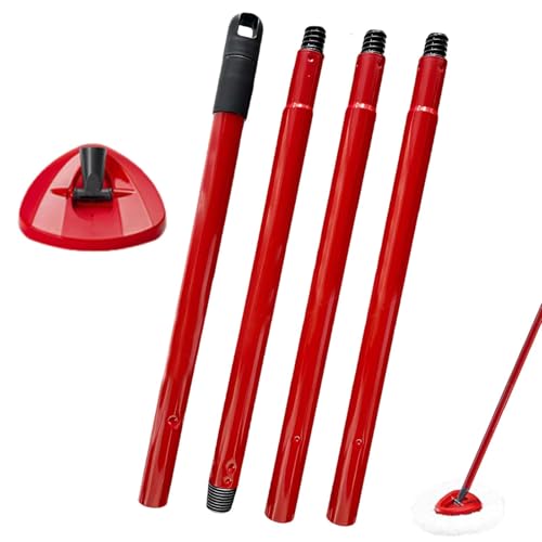 Mop Handle for Ocedar Mop Handle for Ocedar Spin Mop Replacement Handle, 4-Section Spin Mop Handles 28.5-to-55inch Mop Replacement Stick and Base for Compatible with Ocedar Easy Wring Mop Refills - size: 1 Handle+1 Base