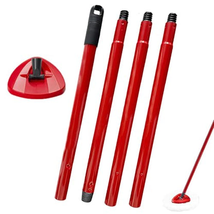 Mop Handle for Ocedar Mop Handle for Ocedar Spin Mop Replacement Handle, 4-Section Spin Mop Handles 28.5-to-55inch Mop Replacement Stick and Base for Compatible with Ocedar Easy Wring Mop Refills - size: 1 Handle+1 Base