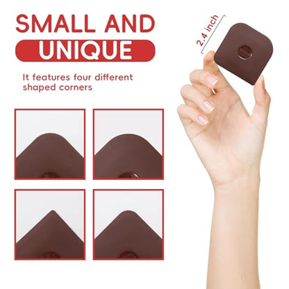 Pan Scraper, 10 Pcs Pot Scraper, Pan Scraper Plastic, Multifunctional Scraper Tool for Kitchen, Non-Slip, Food Safe, High Heat Resistant - color: Brown, size: 10 Pcs