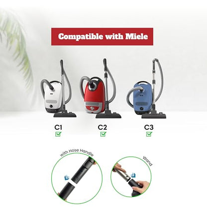 For Miele C1 C2 C3 Vacuum Attachments Accessories for High Ceilings, Venetian Blinds, Fans, Cobwebs & High Up Spaces: : 4 Pack Vacuum Extension Wands, Flexible Dust Brush, Horse Hair Dusting Brush