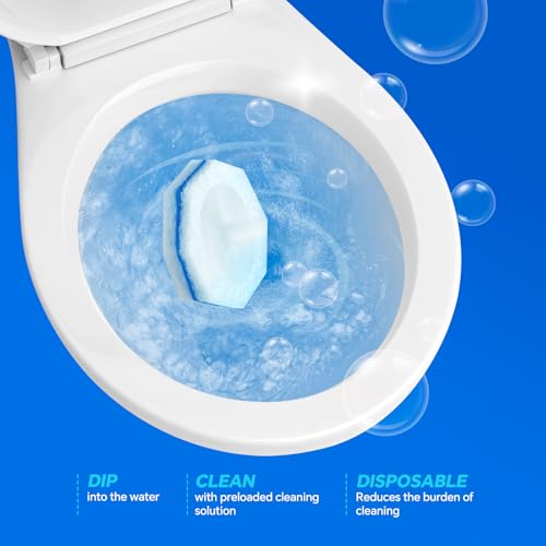 2X Cleaning Power Upgrade Formula Toilet Bowl Refills, Fits for Clorox, 50 Count Disposable Toilet Bowl Refills - No Falling Apart, Fits Most Brand Brushes for Bathroom Cleaning - size: 1 Count (Pack of 50)