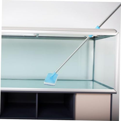 Toyvian Adjustable Long Handle Aquarium Cleaning Brush Versatile Fish Tank Scraper Tool for Glass Cleaning and Design for Easy Maintenance