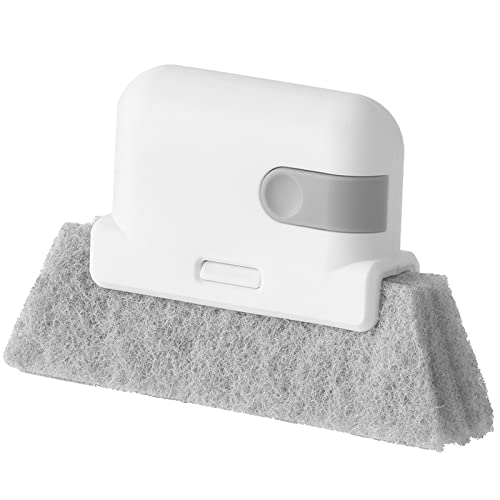 Window Sill Sliding Door Track Gap Cleaning Brush Handheld Cleaning Tool (Grey) - color: Gray