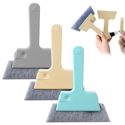 Magic Window Track Cleaner, 2025 New Magic Window Cleaning Brushes, Window Groove Cleaning Brush Tools Set, Hand-held Crevice Cleaning Brush for Window Slides and Gaps (Mix2) - color: Mix2
