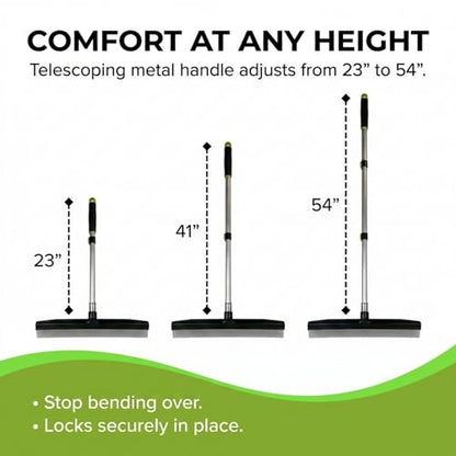 Room Groom Carpet Rake and Groomer with Telescoping 54 Inch Adjustable Handle, Portable Design, Carpet Brush Ideal for Pet Hair, Refreshing High Pile Carpets, Rugs, and Artificial Turf - style: Original