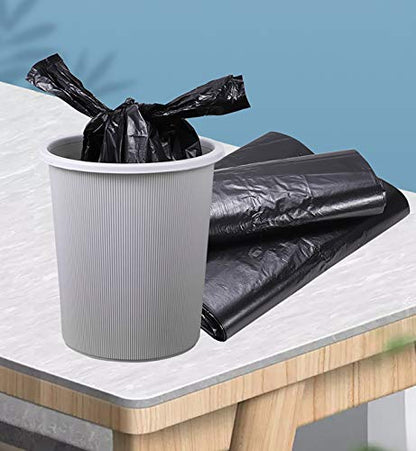 200 Counts Kitchen Garbage Bags and 1.8mil Thick Black Trash Bag with Handles, 14x21.6 Inch 3-4 Gallon Picnic, Kitchen, Daily Use, Bedroom Waste Bin Garbage Bags, Bulk Bags
