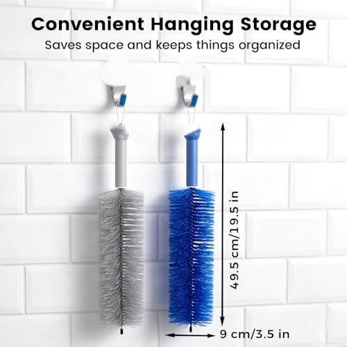 Fan Cleaner Brush, Flexible Ceiling Fan Cleaner, New Bendable Dusting Brush for Electric and Blind, Reusable Microfiber Dust Collector (Gray) - color: Gray