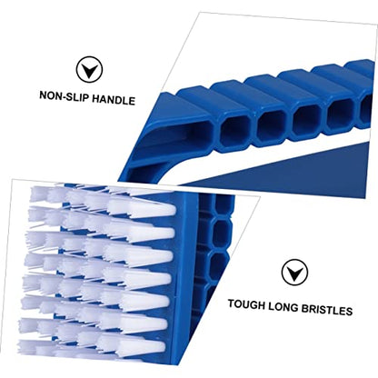 ibasenice 2pcs Heavy Duty Cleaning Brush for Sink Bathroom and Kitchen Ergonomic Handle for Easy Use Material for Performance for Scrubbing Showers and Floors