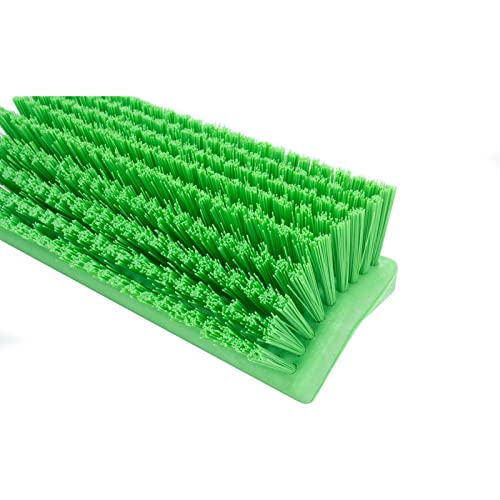 SPARTA 40423EC75 Plastic Floor Scrub Brush, Wall Brush, Equipment Brush With Nonabsorbent Bristles For Industrial Kitchens, Hospitals, Commercial Cleaning, 4 Inches, Lime - color: Lime