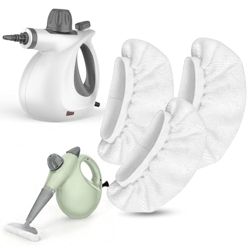 Universal Microfiber Cloths for Steam Cleaner Attachments, Reusable Washable Handheld Steam Cleaner Pads, Steamer for Cleaning Accessories Compatible with Bissell, Phueut, Wagner, Comforday, McCulloc