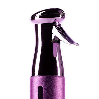 Colortrak Luminous Spray Bottle, 250ml/8.5oz Bottle with Full 360° Distribution, Easy-Use Pump, Quick View Window to Monitor Water Level, Eco-Friendly, Lilac - color: Lilac