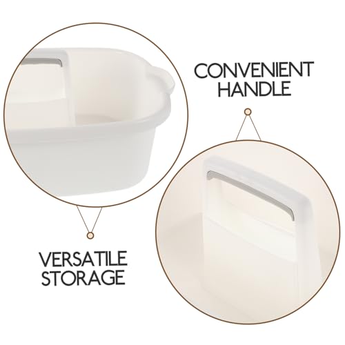 FOMIYES Cleaning Tools Organizer Basket for Dorm and Home Versatile Portable Storage with Ergonomic Handle for Bathroom Kitchen and Cleaning Supplies