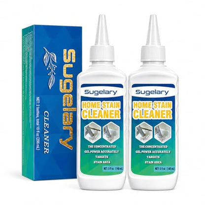 Sugelary Mold Stain Cleaner, 10 Fl oz All-Purpose Gel for Front Loader Seal, Household Cleaner Gel for Bathroom Grout, Sink, Shower, Caulk, Washing Machine Cleaning Solution - size: 5 Fl Oz (Pack of 2)