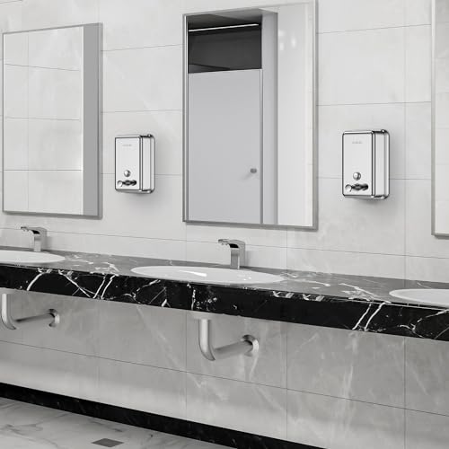 AIKE Polished Stainless Steel Wall Mount Pump Soap Dispenser Polished 17 fl.oz. AK1001 - size: 17 fl.oz.