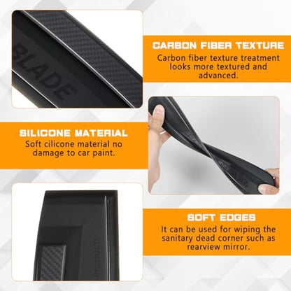 Car Window Squeegee, Silicone Rubber Car Wiper Blades are Integrated for Cleaning Windows, 11.8 Inches Water Scraper Cleaner Universal Automotive Accessories Fit for Cars, SUVs and Trucks