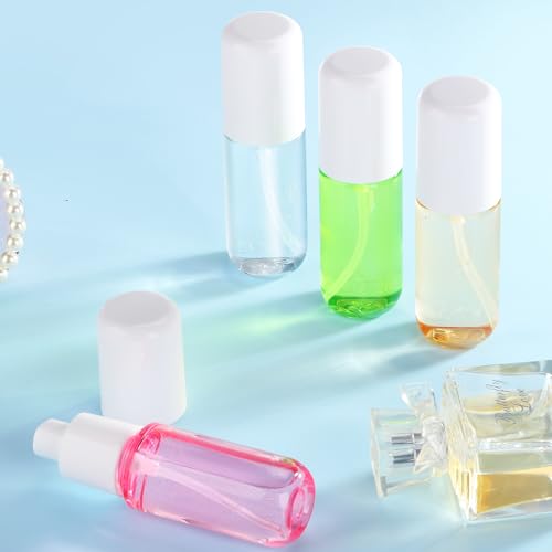 Small Spray Bottles 4 Pack1.35oz Fine Mist TSA Travel Size Toiletries Spray | 40ml Empty Mini Spray Bottles Refillable Plastic Travel Bottle Set for Hair, Face Toner, Plants, Cleaning