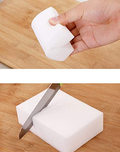 Fashion professionals25 Pieces Sponge Kitchen - Magic Sponge Dirt Eraser Sponge Cleaning with Water Only DIY Cuttable Soft Sponges Magic Dirt Eraser White