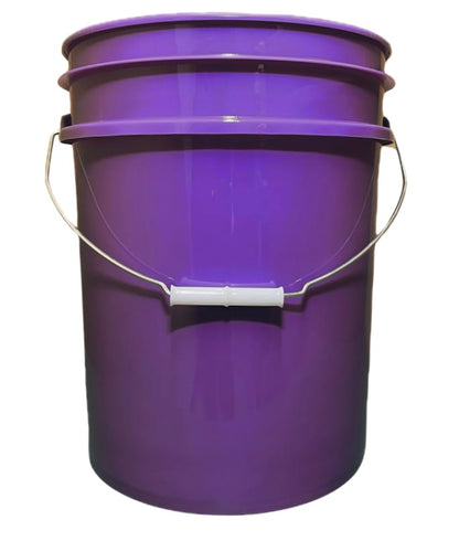 House Naturals 5 Gallon Premium HPDE Plastic Bucket - Made in USA Food Grade Storage Container, BPA Free All Purpose Pail (4, Purple) - color: Purple