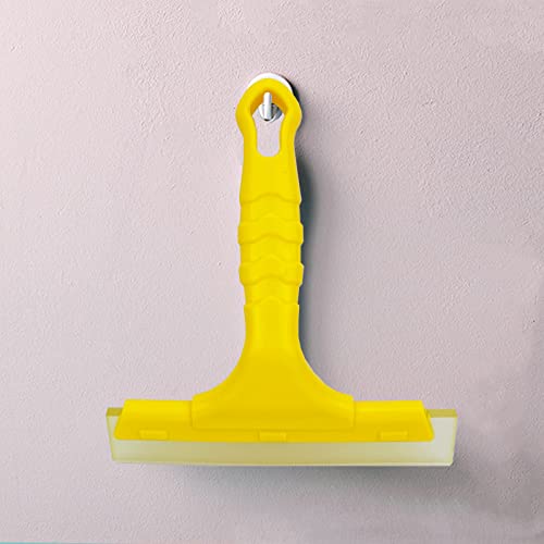 Small Glass Squeegee, Ice Scraper for Car Windshield, Window Wiper with Hard Rubber Blade & None-Slip 6.1inch Handle, for Windshield/Bathroom Shower Door/Mirrors/Countertop/Window