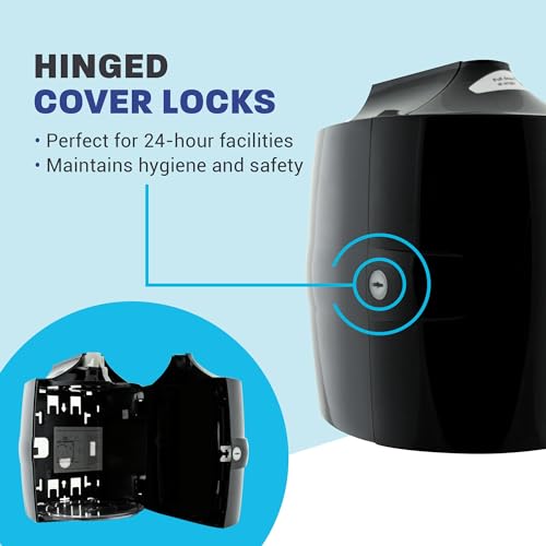 Zogics Wall Mounted Dispenser for Gym Wipes – No-Touch Sanitizing Wipes Dispenser, Mounts Easily to Wall for Quick Access to Disinfecting Wet Wipes (1 Unit) - style: Black