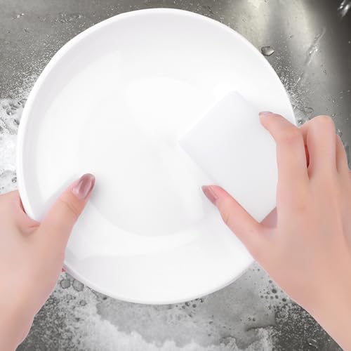 Generic No Scratch Sponges Cleaning Eraser, Kitchen Sponge for Dish, Household Sponges for Bathtub, Floor, Sink, Bathroom 3"x2"x1" 5 Count