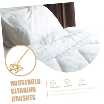 Healifty Quilt Beat Tool with Long Handle Soft PP Material Manual Duster for Carpets and Down Jackets Lightweight Portable Rug Paddle for Household Dust Removal and Cleaning