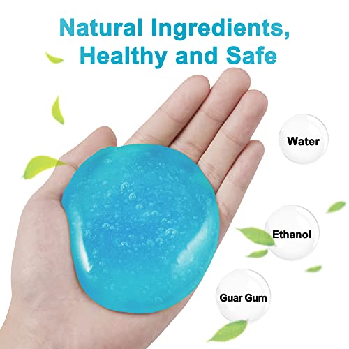 FiveJoy Universal Car Cleaning Gel Detailing Putty, Car Goop Cleaner Car Interior Cleaner Putty, (Blue, 4Pack (22.4oz)), KC-245 - color: blue