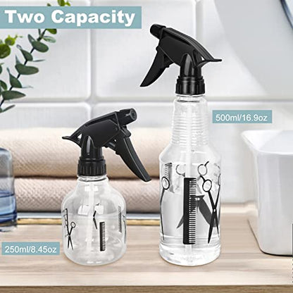 Avenoir Mister Spray Bottle, 250ml & 500ml Adjustable Spray Storage Container for Hair, Plant and Home Cleaning - color: 250ml & 500ml Bottle