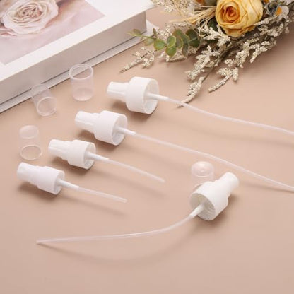 uxcell Spray Top 12Pcs 24/410 Plastic Fine Mist Reusable Replacement White | Spray Bottle Pump Plastic Top Reusable Replacement for Cosmetic Perfume and Body Sprays Bottle - color: White, size: 24/410