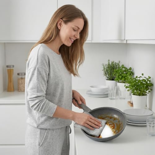Metal Dish Cloth，7 Pack Metal Dish Cloth, Non Scratch & Odor Steel Wool Scrubber | Reusable & Multipurpose Wire Dishwashing Rag for Wet & Dry Cleaning | Safe for Stove Tops & Nonstick Cookware