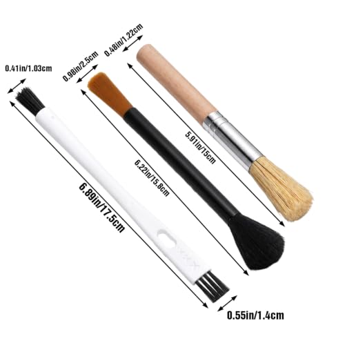 3PCS Coffee Grinder Cleaning Brush Set Espresso Machine Brush | Cleaner Tool ,Espresso Brushes Accessories ,Cleaner Barista Brushes ,Machine Cleaning ,for Barista Home Kitchen Bean Grain Co - color: Color 2