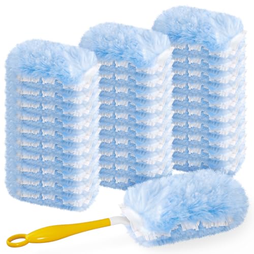 Duster Refill for Swiffer Duster, 30 Count Heavy Duty 2 Side 360° Duster Refills with 1 Handle, 4X Microfibers, Disposable Multi Surface Dusters for Cleaning - color: 30 Refills + 1 Handle