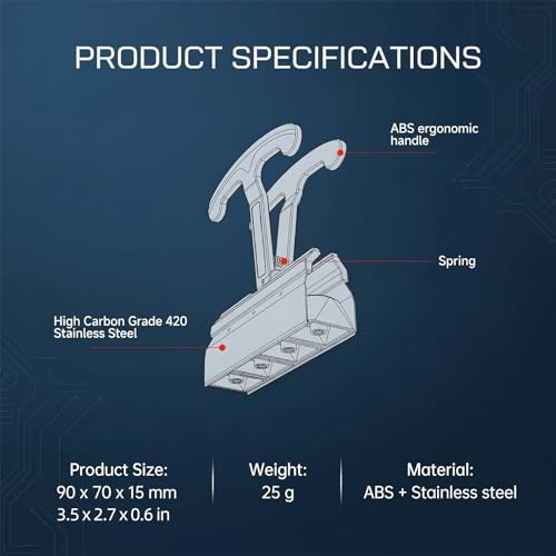 4-Key Keycap Puller & Remover Tool, 4X Faster Keycap Removal for Mechanical & Hot-Swappable Keyboards, Keyboard Cleaning Tool Compatible with Most Key Layout, Large, White - size: Large
