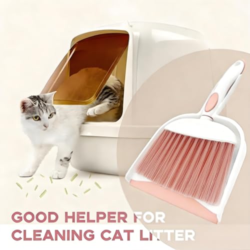 Broom Dustpan Brush Small Dust pan: Small Broom and Dustpan Set Mini Dust pan and Brush Set for Desk, Home, Camping Tent (Pink) - color: Pink, size: 1pcs