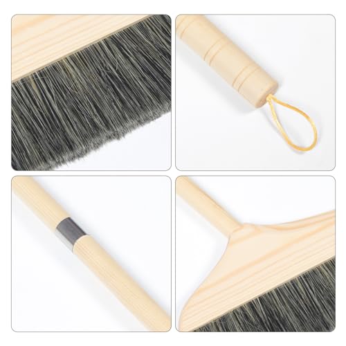Long Handle Telescopic Broom for Floor Cleaning Soft Brush Sweeping Broom Reusable Soft Bristles Home Office Use