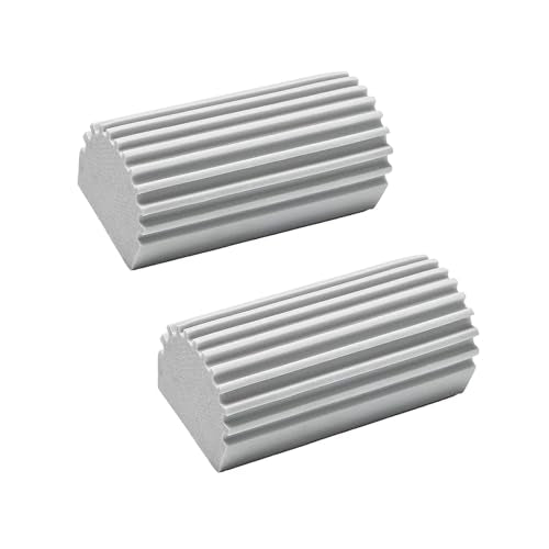 Damp Clean Duster Sponge 2 Pack Household Cleaning Sponges Reusable Dusting Sponge for Brushing Blind Glass Vents Window Mirrors Baseboards - color: Gray, size: 2 Pack
