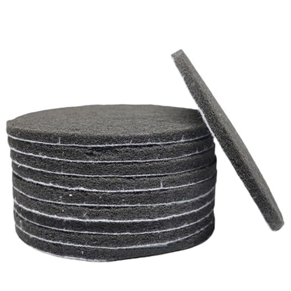 10 Pack 6 Inch 800 Grit Multipurpose Grey Scrubber Scouring Pads Flocking Scuff Pads -Hoop and Loop Scuff Pads Conditioning Discs Polishing Pad for Furniture Automotive Cleaning, Rust Removal - style: 800 Grit