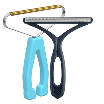 Pet Hair Removal Tool,Cleaner Pro Pet Hair,Pet Hair Remover,Fabric Shaver,Lint Remover,Lint Cleaner Pro,Carpet Rake,Dog Hair Remover and Cat Hair Remover for Rugs,Couch,Pet Towers - color: Blue and Dark Blue