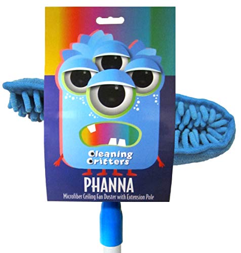 Ettore 32001 Microfiber Ceiling Fan Duster with Extension Pole, color may vary