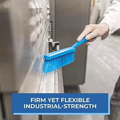 Vikan 45893 Bench Cleaning Brush, Polypropylene/Polyester Medium Bristle Dustpan Brush & Sweeper, 14 Inch, Blue - color: Blue, size: 4589