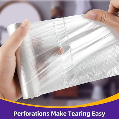 Small Trash Bags 4 Gallon Garbage Bags Bathroom Kitchen Office Waste Basket Liners, 10L, 210 Count, Clear White - style: PE-4Gal Clear 210
