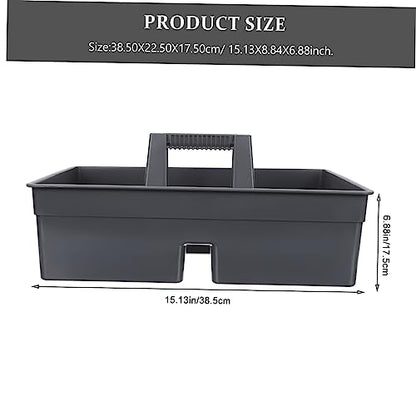 SOLUSTRE Thickened Portable Cleaning Basket Plastic Storage Organizer with Handle for Cleaning Supplies and Tools Versatile Tote for Home and Office Use