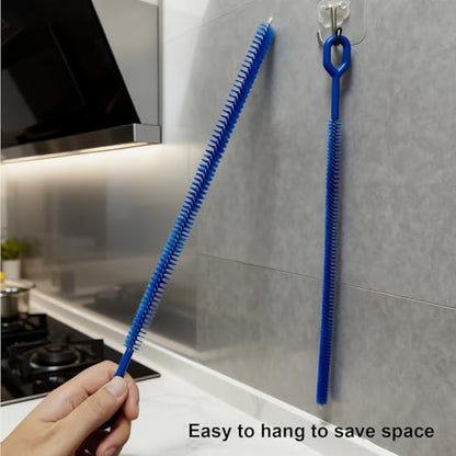3-Pack Multi-Size 12.6”Long Straw Cleaner Brush for Stanley Cup, Extra Long Reusable Straw Brush for Tumbler, Metal, Silicone, Glass Straws for Baby Bottles, Sippy Cups, Yeti, Pipe Cleaner for Tube