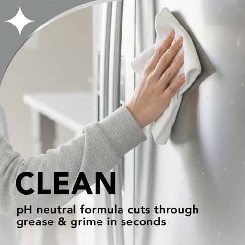 Weiman Stainless Steel Cleaner & Polish, 2 Pack Aerosol, Anti Fingerprint Spray Stainless Steel Cloth, Water Spots & Grease, No Streaks or Residue, Safe for Metal Polish, Chrome, Appliances & Sinks - size: 34 Ounce (Pack of 1)