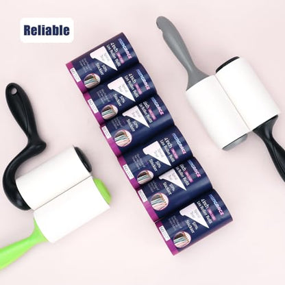 4 inch Lint Roller Refills Only for Scotch-Brite Pet Hair Pickup Everyday Clean Lint Rollers, 50% Stickier, 60 Sheets Each Refill, 6 Pack, 360 Sheets Total (1 3/4'' Inside Dia.) - size: 4 inch (1.75'' ID)