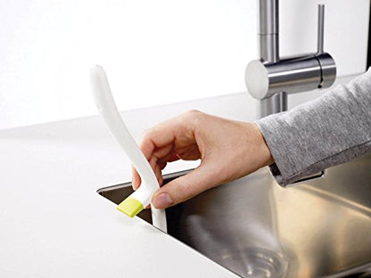 Joseph Joseph Edge Dish Brush with Integrated Sink Rest, Green - color: Green