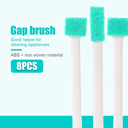8Pcs Small Crevice Cleaning Brushes for Toilet Corner Tiny Window Door Track Groove Gap Cleaning Scrub Brush Set with Long Handle Detail Cleansing Brushes Home Kitchen Tools(8-Piece Set)