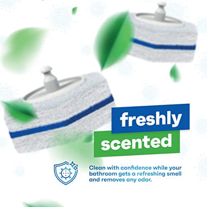 CleanGenius Disposable Prefilled Toilet Cleaning Scrubbers (60 Count) - size: 1 Count (Pack of 60)